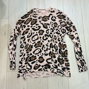 Show Me Your Mumu Bonfire leopard sweater tunic